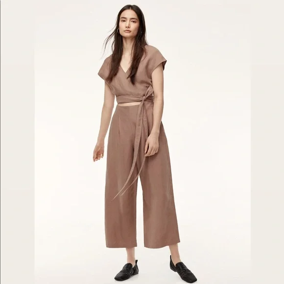 Aritzia Pants Jumpsuits Aritzia Wilfred Brax Jumpsuit Poshmark - Main Image